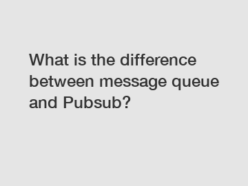 What is the difference between message queue and Pubsub?