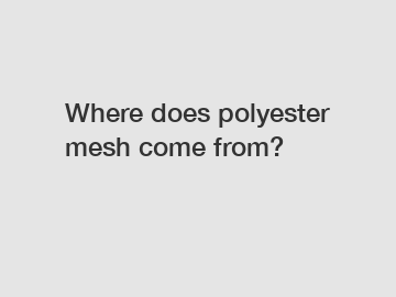Where does polyester mesh come from?