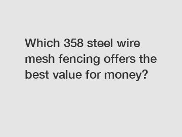 Which 358 steel wire mesh fencing offers the best value for money?
