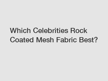 Which Celebrities Rock Coated Mesh Fabric Best?