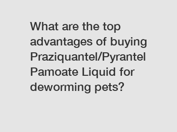 What are the top advantages of buying Praziquantel/Pyrantel Pamoate Liquid for deworming pets?