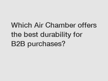 Which Air Chamber offers the best durability for B2B purchases?