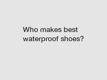Who makes best waterproof shoes?
