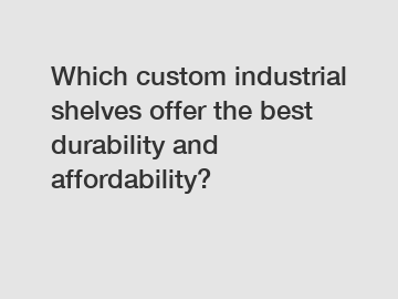 Which custom industrial shelves offer the best durability and affordability?
