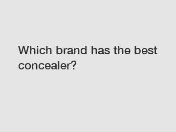 Which brand has the best concealer?